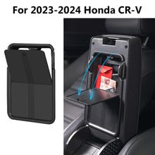 Load image into Gallery viewer, For 2023-24 Honda CR-V CRV Car Black Center Console Organizer Hidden Storage Box