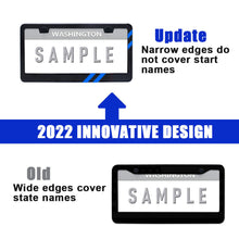 Load image into Gallery viewer, Car License Plate Frame Cover Blue + Door Sill Protectors For Dodge Accessory Y6