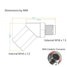 Load image into Gallery viewer, 2X 45° O2 Oxygen Sensor Spacer Bung Adpater Kit M18 X 1.5