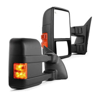 Load image into Gallery viewer, for 99-07 Ford F250-F550 Super Duty Towing Mirror Pair Power Heated Amber Signal