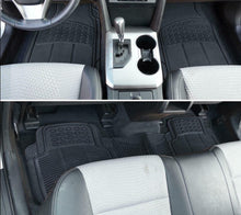 Load image into Gallery viewer, Car Floor Mats for Auto All Weather Rubber Liners Heavy Duty Black 3pcs Pack