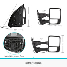 Load image into Gallery viewer, for 99-07 Ford F250-F550 Super Duty Towing Mirror Pair Power Heated Amber Signal