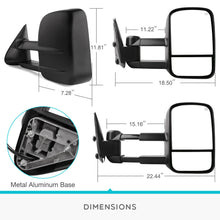 Load image into Gallery viewer, Pair Tow Mirror Power Heated for 03-06 Chevy Silverado 1500 2500 3500 GMC Sierra