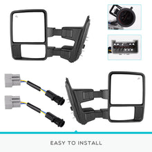 Load image into Gallery viewer, for 99-07 Ford F250-F550 Super Duty Towing Mirror Pair Power Heated Amber Signal