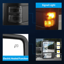 Load image into Gallery viewer, Tow Mirror For 99-07 Ford F250-F550 Super Duty Power Heated SMOKE Turn Signal