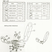 Load image into Gallery viewer, 2 Pairs Kayak Roof Rack Carrier Boat Ski Surf Roof Mount Car Cross J-Bar Rack