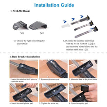 Load image into Gallery viewer, Universal Car Top Roof Rack Cross Bar 43.3" Luggage Carrier Aluminum w/ Lock