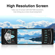 Load image into Gallery viewer, Single 1DIN 4.1" Car Stereo Radio Bluetooth FM MP5 Radio Player USB SD Head Unit