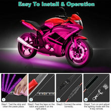 Load image into Gallery viewer, For Harley Davidson 12pcs Motorcycle ATV RGB LED Neon Under Glow Light Strip Kit