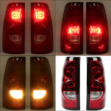 Load image into Gallery viewer, Pair Red Tail Lights Brake Lamps For 2003-2006 Chevy Silverado 1500 2500 3500 HD