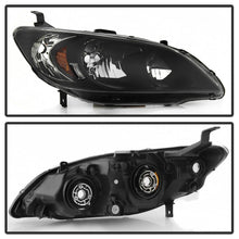 Load image into Gallery viewer, Headlights Black Headlamps Set Left+Right For 2004-2005 Honda Civic 2/4 Door