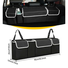 Load image into Gallery viewer, For Car Truck SUV Trunk Cargo Organizer Storage Bag Bin Adjustable Strap