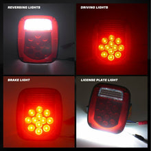 Load image into Gallery viewer, 2X LED Tail Lights Rear Brake Lamps Turn Stop Reverse for Jeep Wrangler TJ CJ JK
