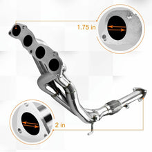 Load image into Gallery viewer, For 06-11 Honda Civic SI 2.0 FG2 FD3 FD4 S.Steel 4-2-1 Tri-Y Exhaust Header+Pipe