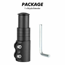 Load image into Gallery viewer, Mountain Bike Handlebar Extension Head Up Adaptor Front Fork Stem Riser Extender
