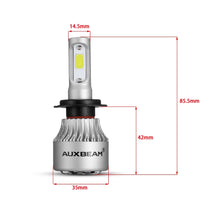 Load image into Gallery viewer, AUXBEAM S2 H7 COB LED Headlight High Low Beam Bulbs 72W 12000LM 6000K
