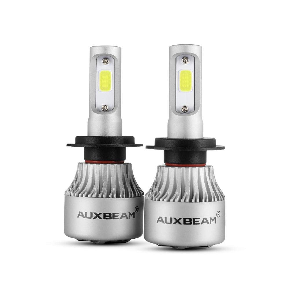 AUXBEAM S2 H7 COB LED Headlight High Low Beam Bulbs 72W 12000LM 6000K