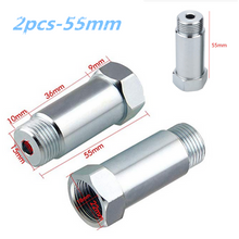 Load image into Gallery viewer, 2PCS O2 Oxygen Sensor Test Pipe Extension Spacer Extender Adapter CEL M18X1.5 55MM
