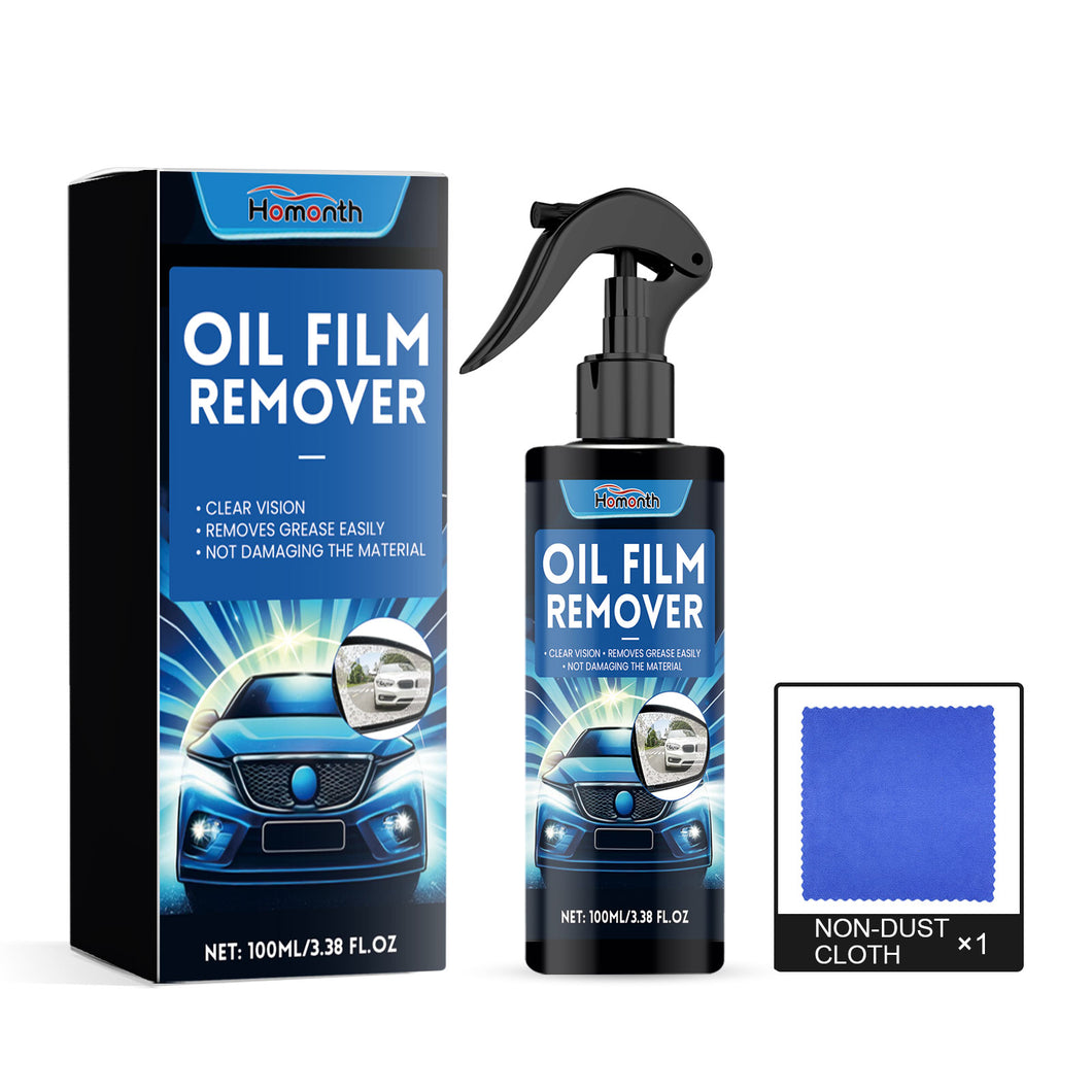 Homonth Windshield Oil Film Cleaner, Car Windshield Dust Stains Oil Film Clean Liquid