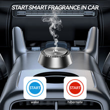 Load image into Gallery viewer, Alloy PC three speed control intelligent car mounted aromatherapy ultrasonic atomization chip (nano levelatomized essential oil) Wireless car humidifier
