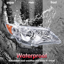 Load image into Gallery viewer, Headlights Assembly Fit for 2012 2013 2014 Toyota Camry L/SE/LE/XLE/Hybrid, Pair Chrome Headlamps Replacement Included Driver and Passenger Side
