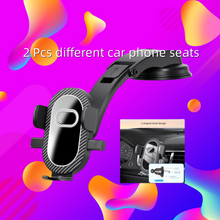Load image into Gallery viewer, 2Pcs Car Mobile Phone Bracket, One Is A Suction Cup Type Mobile Phone Bracket, And Another Is A Hook-type Mobile Phone Bracket Adjustable Horizontal And Vertical Phone Mounts Car Dashboard Compatible With All Phones
