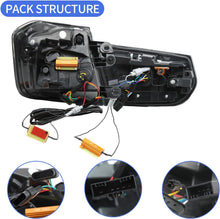 Load image into Gallery viewer, Tail Lights Compatible with 2013-2018 BMW 3-Series F30 F35 F80 6th Sedan with Dragon Scales Running Light, Driver and Passenger side(Smoke Lens Styles)
