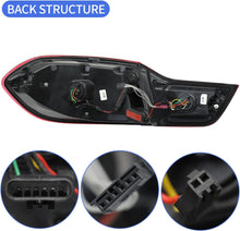 Load image into Gallery viewer, Tail Lights Compatible with 2014-2020 4-series BMW GTS F32 F33 F36 F82 F83 with 3D Dynamic Animation Dragon Scales Running Light, Driver and Passenger Side
