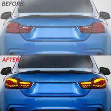 Load image into Gallery viewer, Tail Lights Compatible with 2014-2020 4-series BMW GTS F32 F33 F36 F82 F83 with 3D Dynamic Animation Dragon Scales Running Light, Driver and Passenger Side
