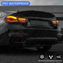 Load image into Gallery viewer, Tail Lights Compatible with 2014-2020 4-series BMW GTS F32 F33 F36 F82 F83 with 3D Dynamic Animation Dragon Scales Running Light, Driver and Passenger Side
