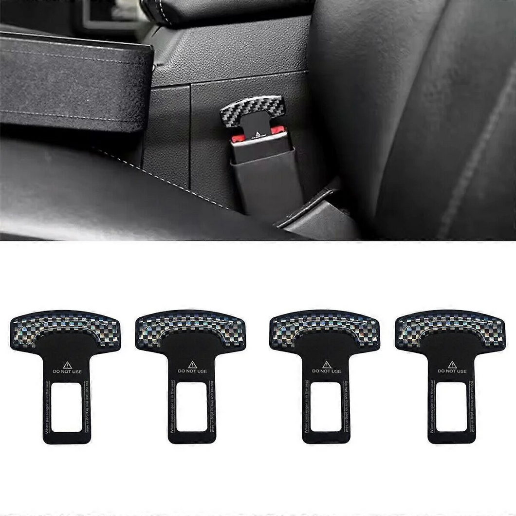 4x Car Front Seat Belt Safety Buckle Socket Plug Car Seat Belt Buckle Connector