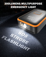 Load image into Gallery viewer, AJ3000 SERIES 3000A JUMP STARTER WITH AIR COMPRESSOR 120PSI TIRE INFLATOR FOR 8L GAS/ 6L DIESEL ENGINE
