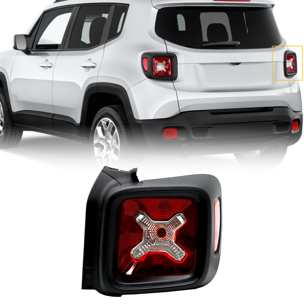 Halogen Bulbs Included Tail Light Fit For 2015-2023 Jeep Renegade, Right/Passenger Side