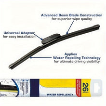 Load image into Gallery viewer, 2-In-1 Wiper Blades, 26 Inch Windshield Wipers (Pack Of 1), Automotive Replacement Windshield Wiper Blades With Patented Rain-X Water Repellency Formula
