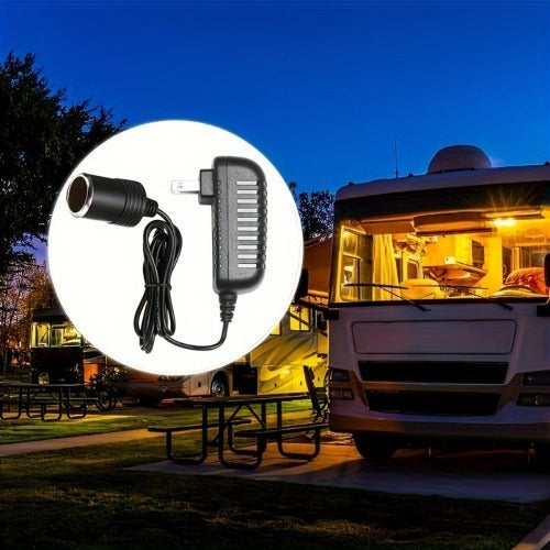 AC to DC Converter 12V 2A 24W Car Cigarette Lighter Socket 110-240V to 12V AC/DC Power Adapter