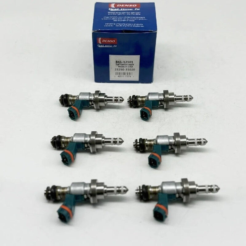 New 6x Denso Fuel Injectors 23250-31020 for 2006-2015 Lexus IS250 2.5L & 3.0L V6