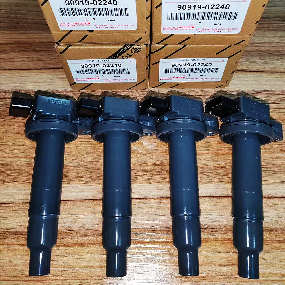 4x OEM 90919-02240 Ignition Coils For 2001-2010 Toyota Yaris Prius Echo