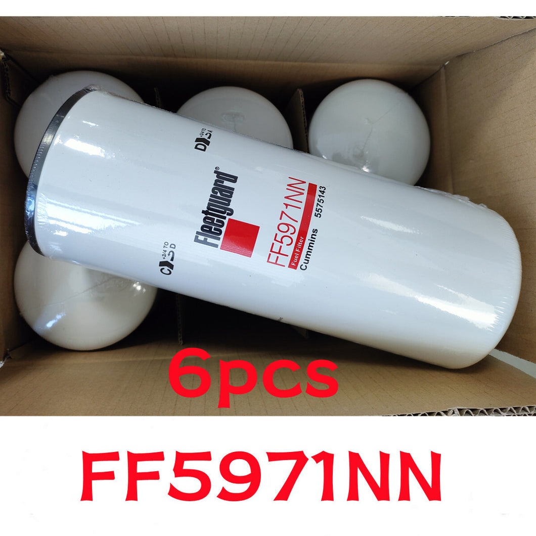 6X Fleetguard Fuel Filter FF5971NN For Cummins HD Trucks Engine X15 14.9 5575143