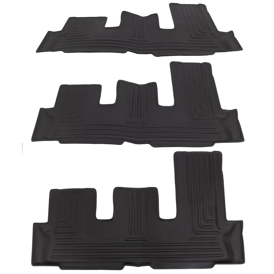 Front & Rear Floor Mats Liners For 2013-2024 Toyota 4Runner TPE Rubber Carpet