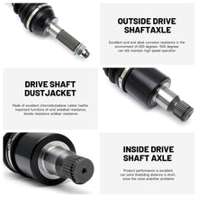 Load image into Gallery viewer, 1x Rear Left/Right CV Shaft Joint Axles for Polaris RZR 800 4x4 2008-2014 UTV
