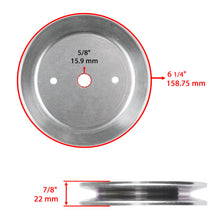 Load image into Gallery viewer, 46&quot; Spindles Blade Belt Pulley Kit for Husqvarna YTH20K46 YTH22V46 YTH21K46
