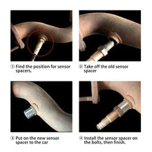 Load image into Gallery viewer, M18X1.5 Oxygen 02 Sensor Spacer Bung Catalytic Converter Extender 46.5mm 2pcs
