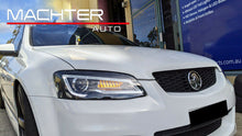 Load image into Gallery viewer, Black LED Headlights Sequential Blinker Fit For Holden VE Commodore Series 1 &amp; 2 Xenon Globes
