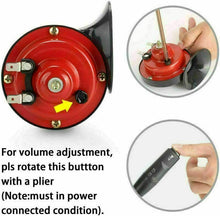 Load image into Gallery viewer, 2PCS 12V 300DB Super Horn Snail Waterproof  Horn For Motorcycle Truck SUV Boat
