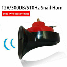 Load image into Gallery viewer, 2PCS 12V 300DB Super Horn Snail Waterproof  Horn For Motorcycle Truck SUV Boat
