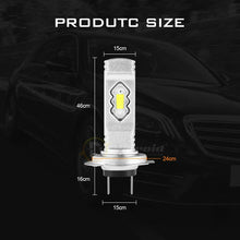 Load image into Gallery viewer, 2X H7 LED Headlight Bulb Conversion Kit High Low Beam 3000K Yellow 20000LM
