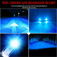 Load image into Gallery viewer, Pair H7 LED Headlight Bulb Kit High/Low Beam 8000K Super Blue 26000LM Light Bulb
