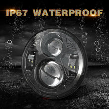 Load image into Gallery viewer, Brightest Black 5-3/4" 5.75 Inch Round Led Headlight for Motorcycle Bike Motor
