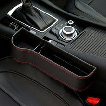 Load image into Gallery viewer, Car Seat Gap Catcher Organizer Storage Box Drink Holder Pocket Right Side Black
