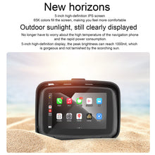 Load image into Gallery viewer, 5&quot; IPS Touch Screen Portable Motorcycle Navigator Wireless CarPlay Waterproof
